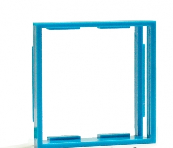 Рамка-переходник для розеток 50х50 на 45х45, синяя